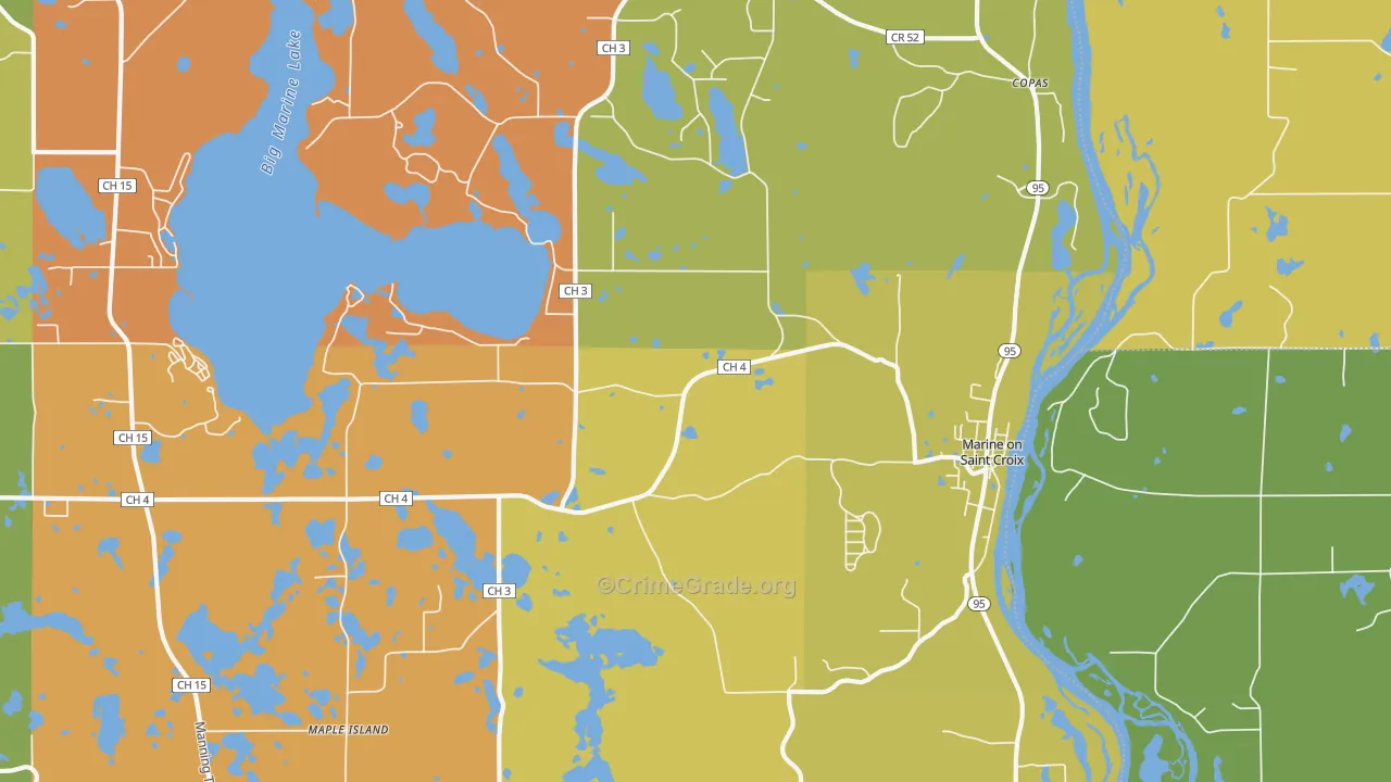 55047, MN Map of Theft Rates