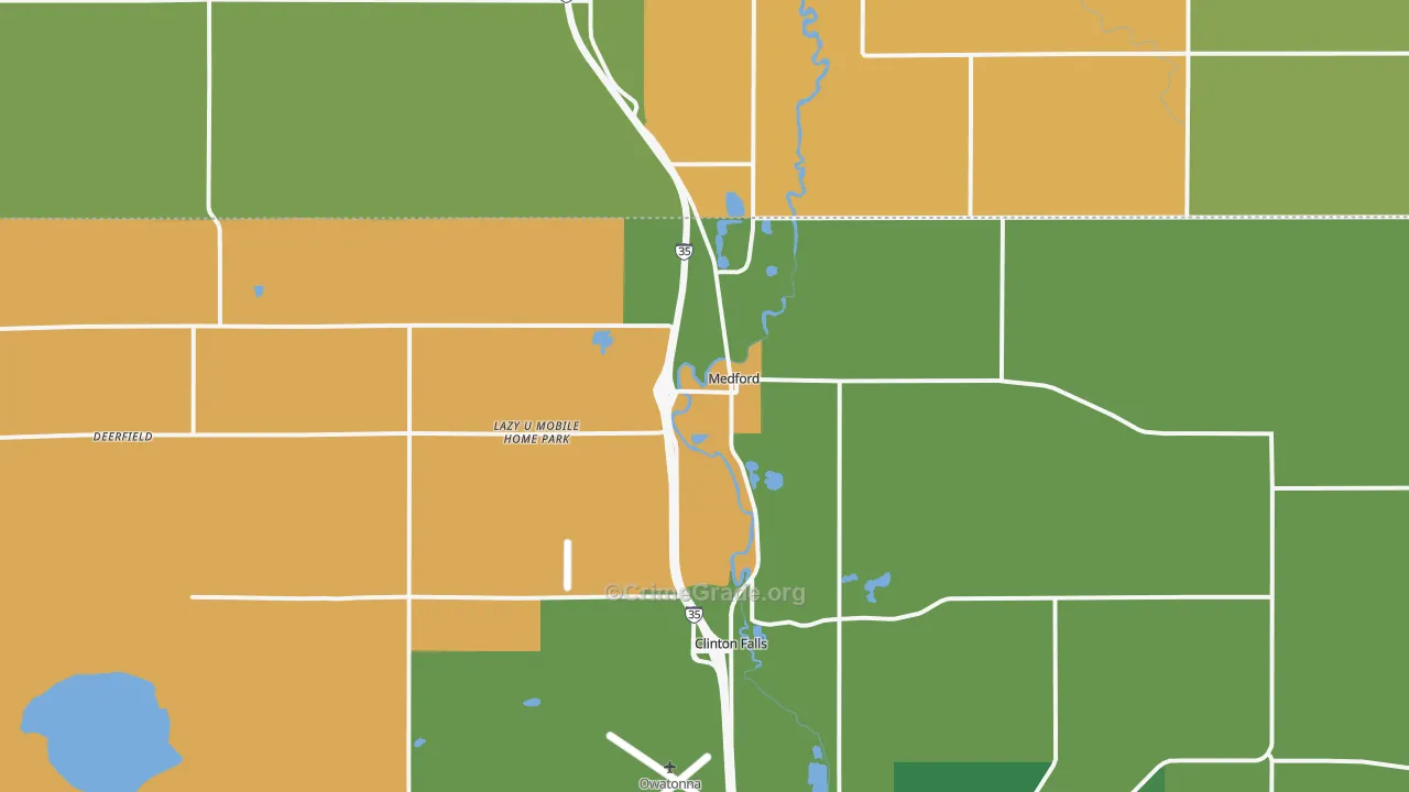 55049, MN Map of Theft Rates