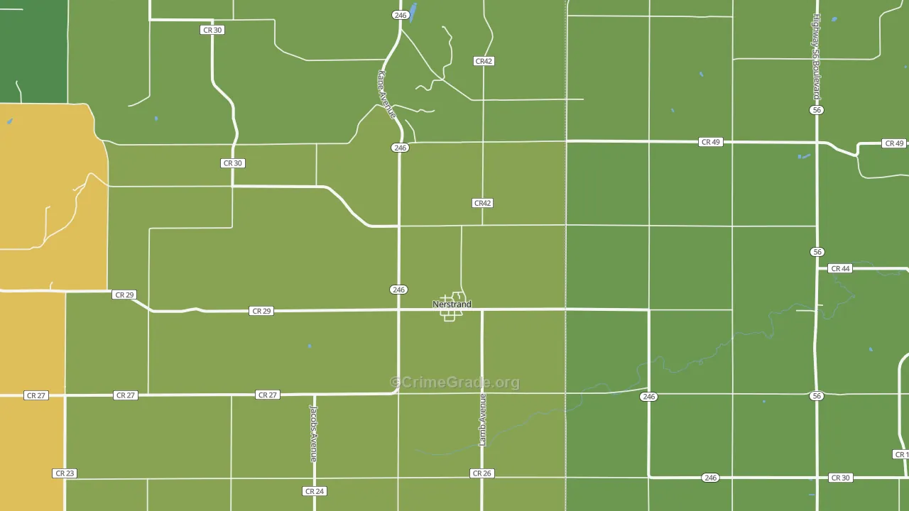 55053, MN Map of Theft Rates