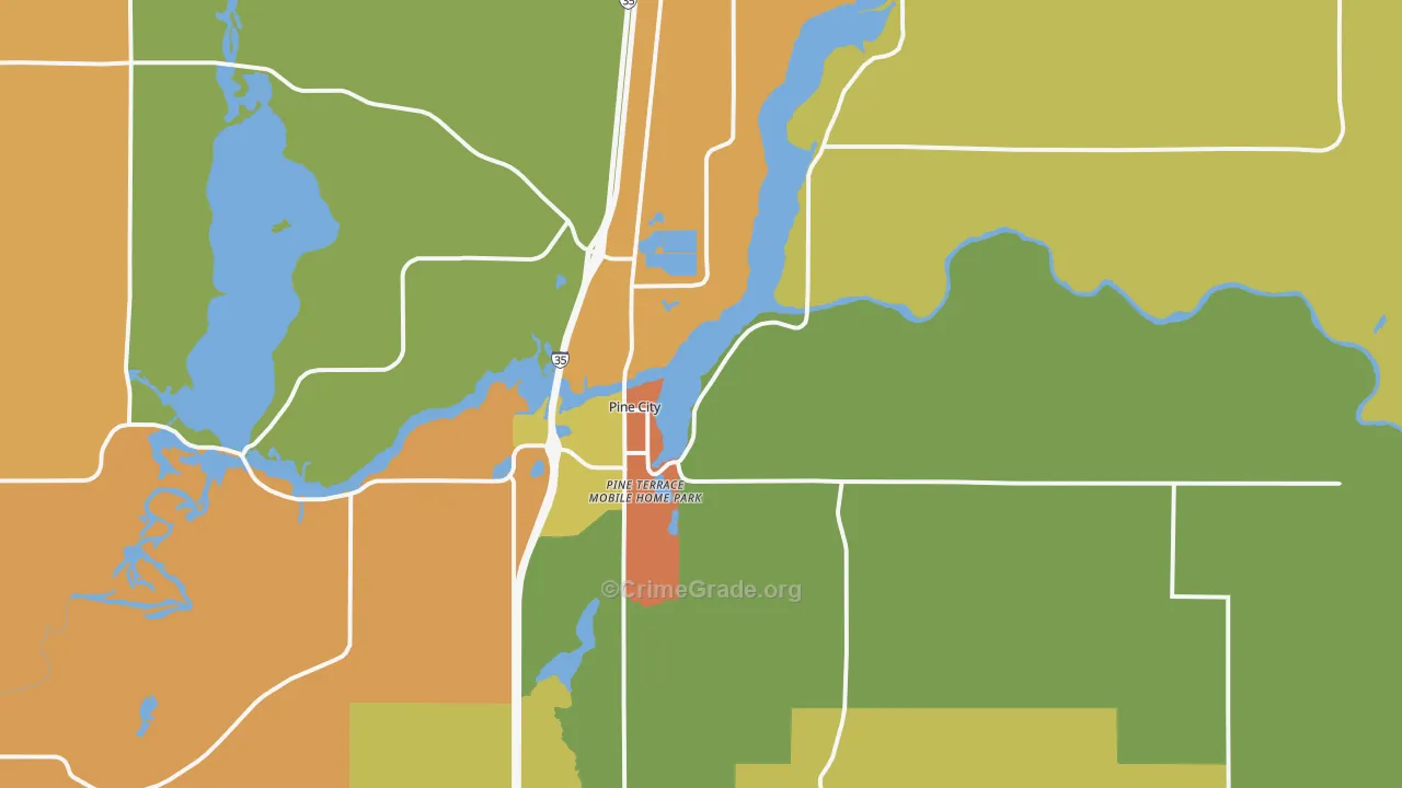 55063, MN Map of Theft Rates