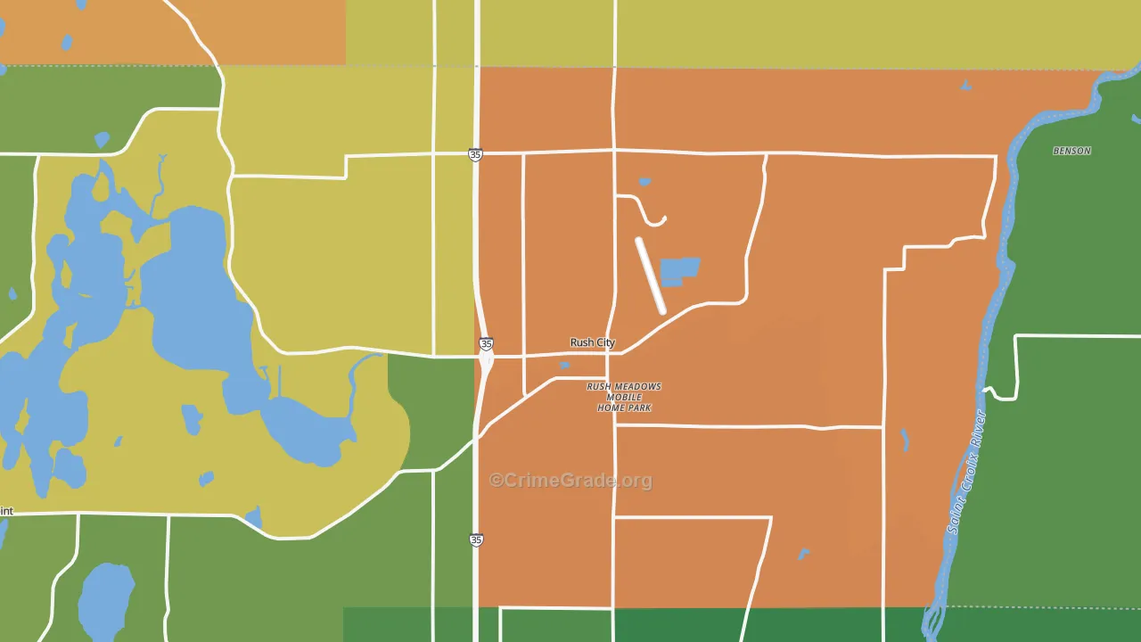 55069, MN Map of Theft Rates