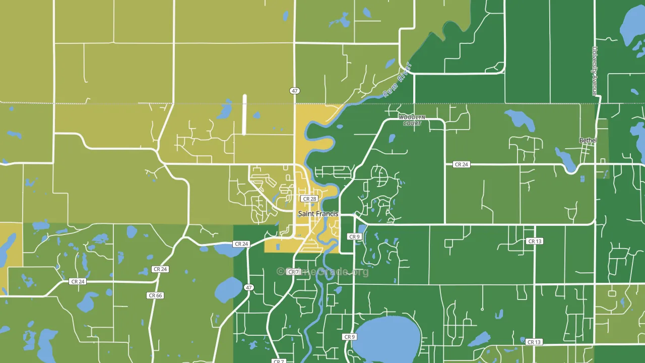 55070, MN Map of Theft Rates