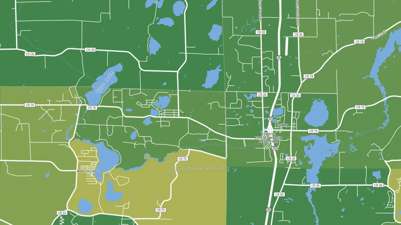 55079, MN Map of Theft Rates