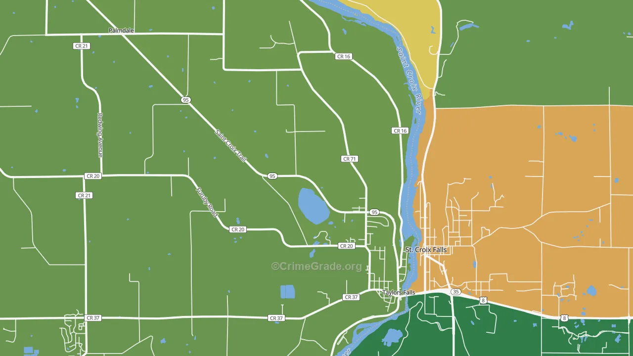 55084, MN Map of Theft Rates