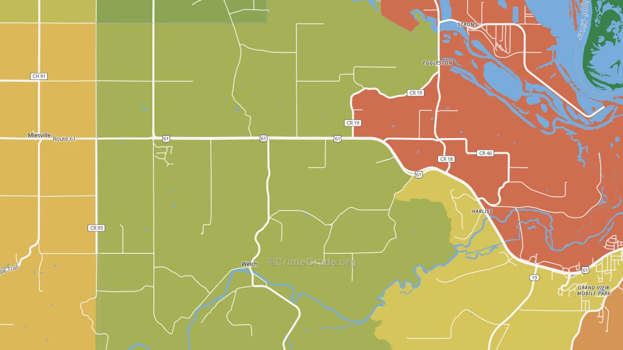 55089, MN Map of Theft Rates
