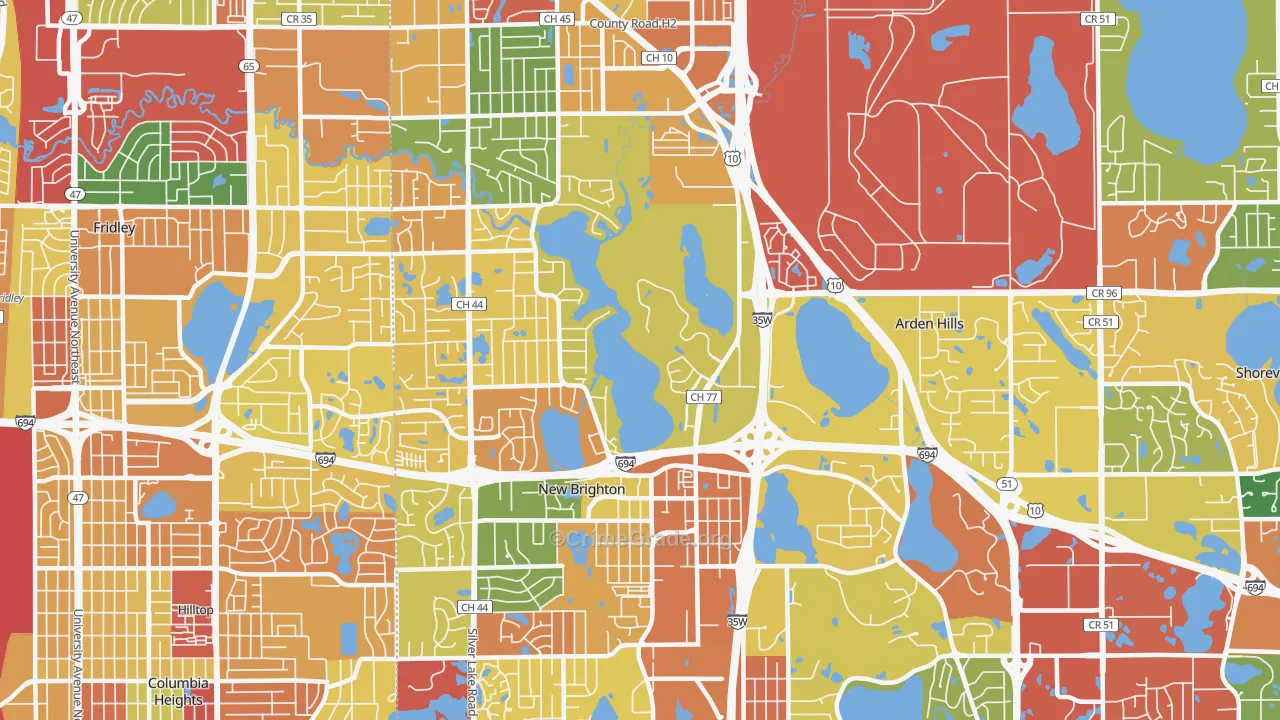 55112, MN Map of Theft Rates