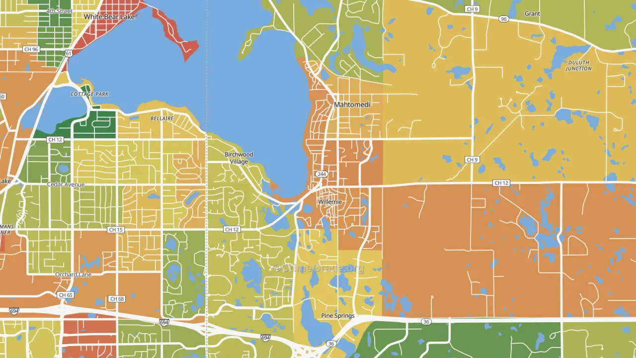 55115, MN Map of Theft Rates