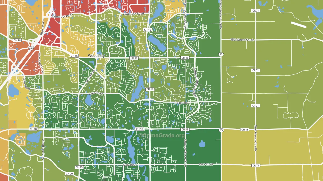 55129, MN Map of Theft Rates