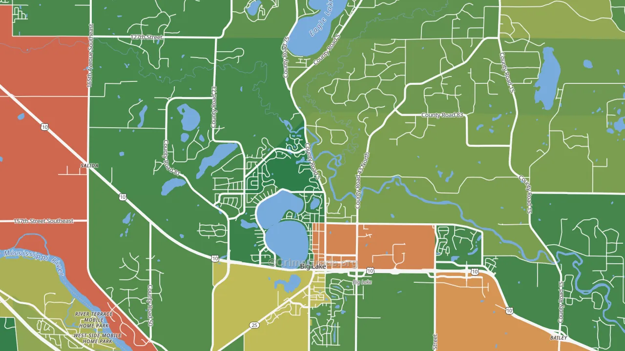55309, MN Map of Theft Rates