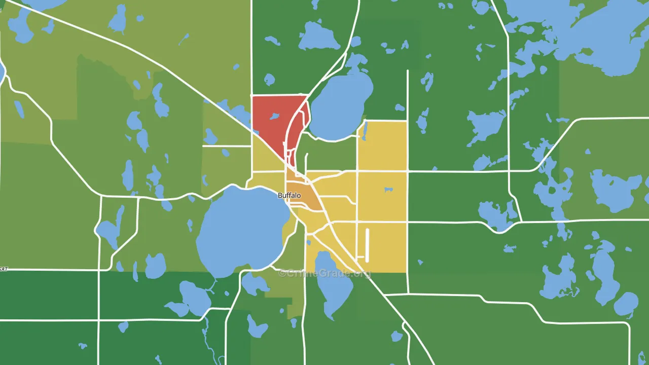 55313, MN Map of Theft Rates
