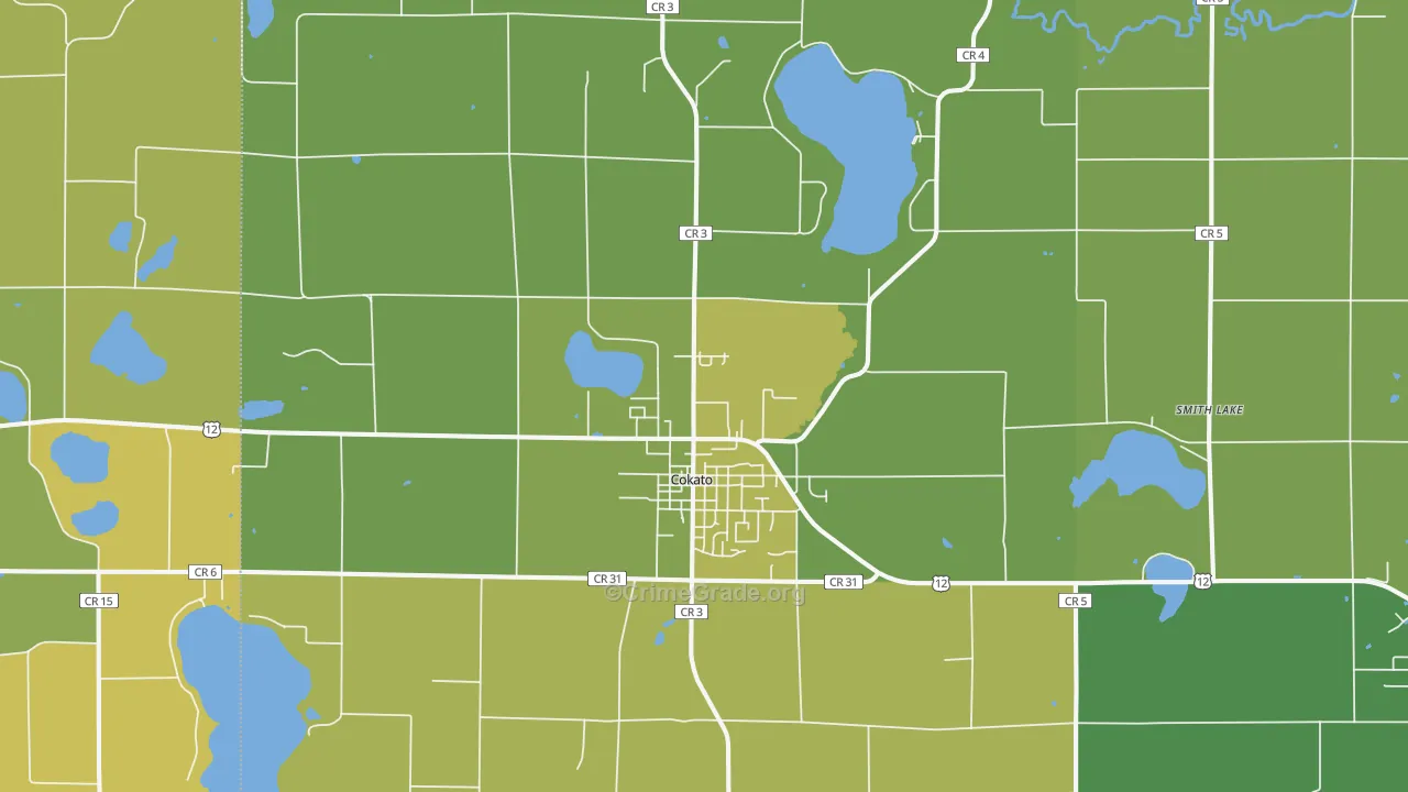 55321, MN Map of Theft Rates