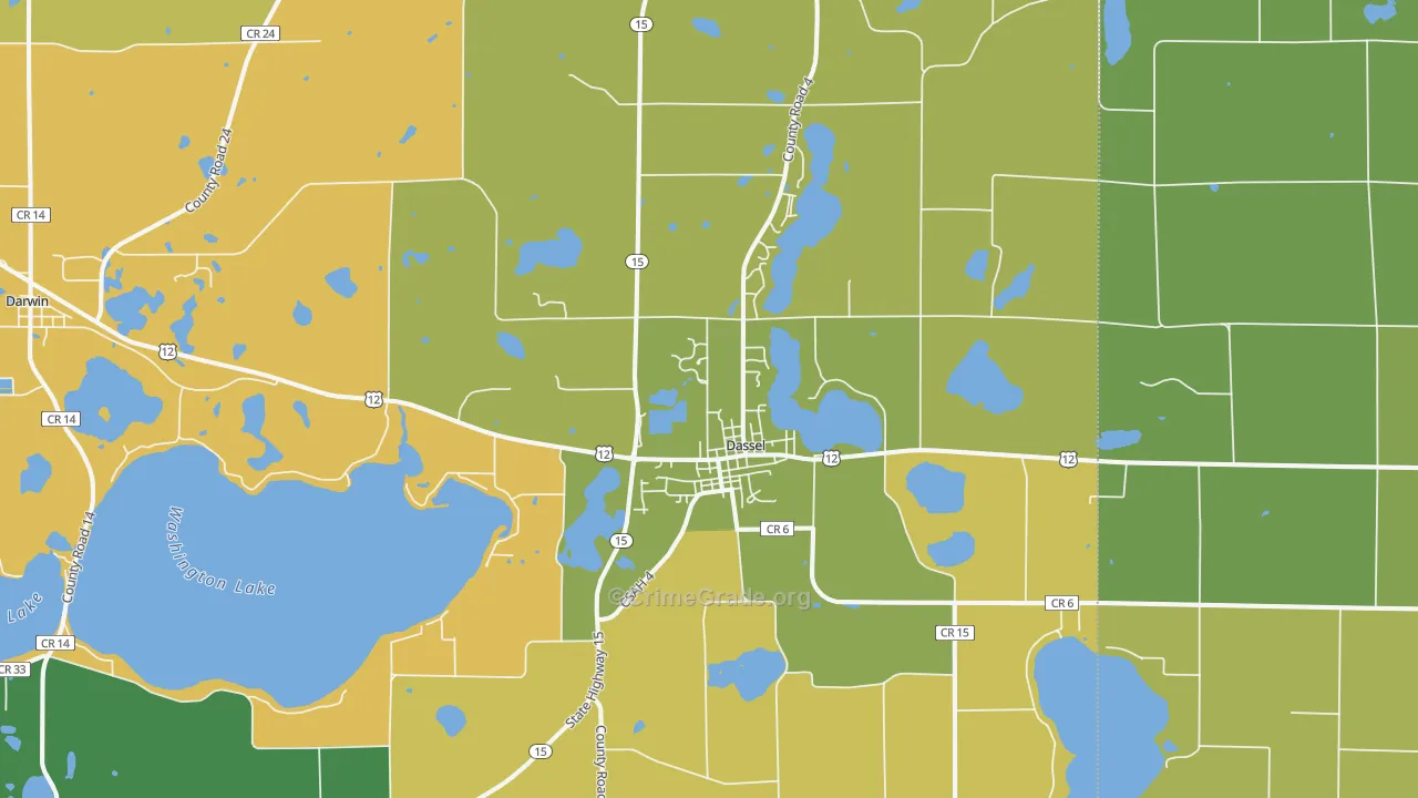 55325, MN Map of Theft Rates