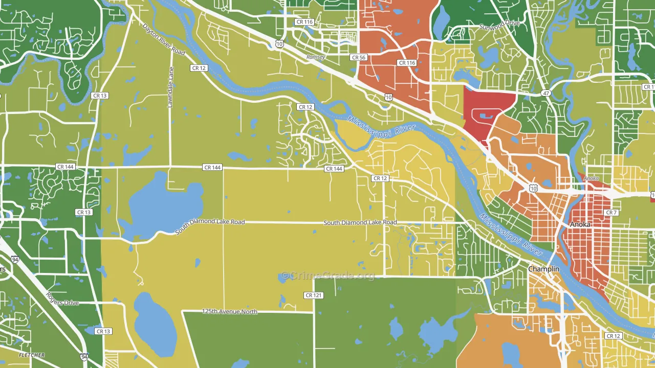55327, MN Map of Theft Rates