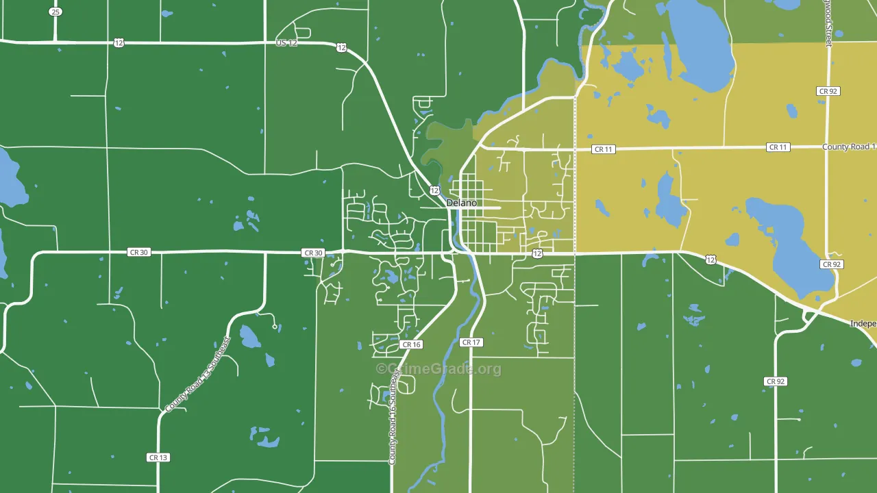 55328, MN Map of Theft Rates