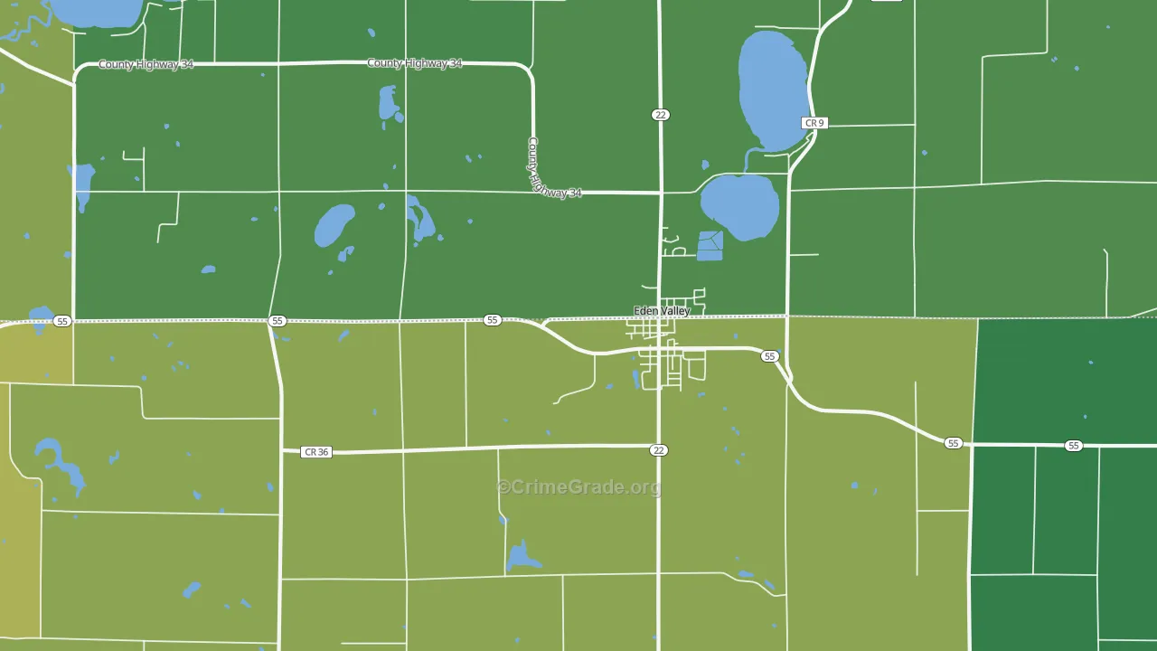 55329, MN Map of Theft Rates
