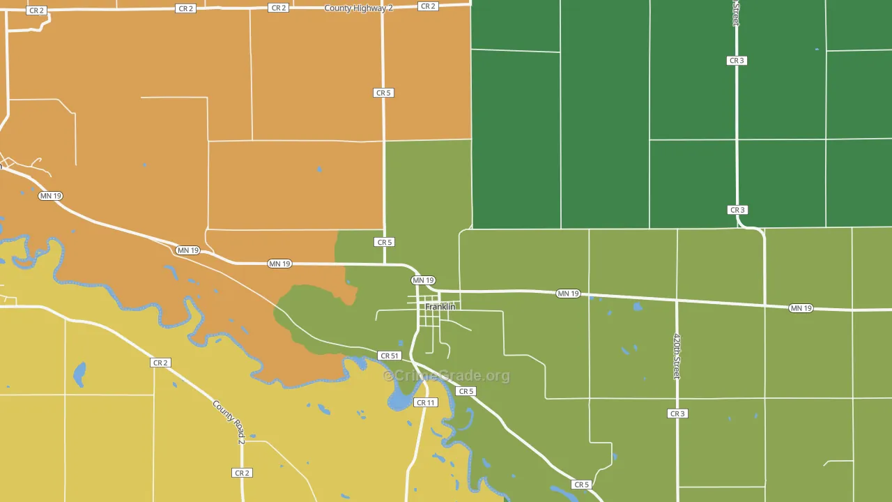 55333, MN Map of Theft Rates
