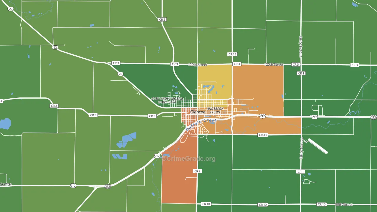 55336, MN Map of Theft Rates