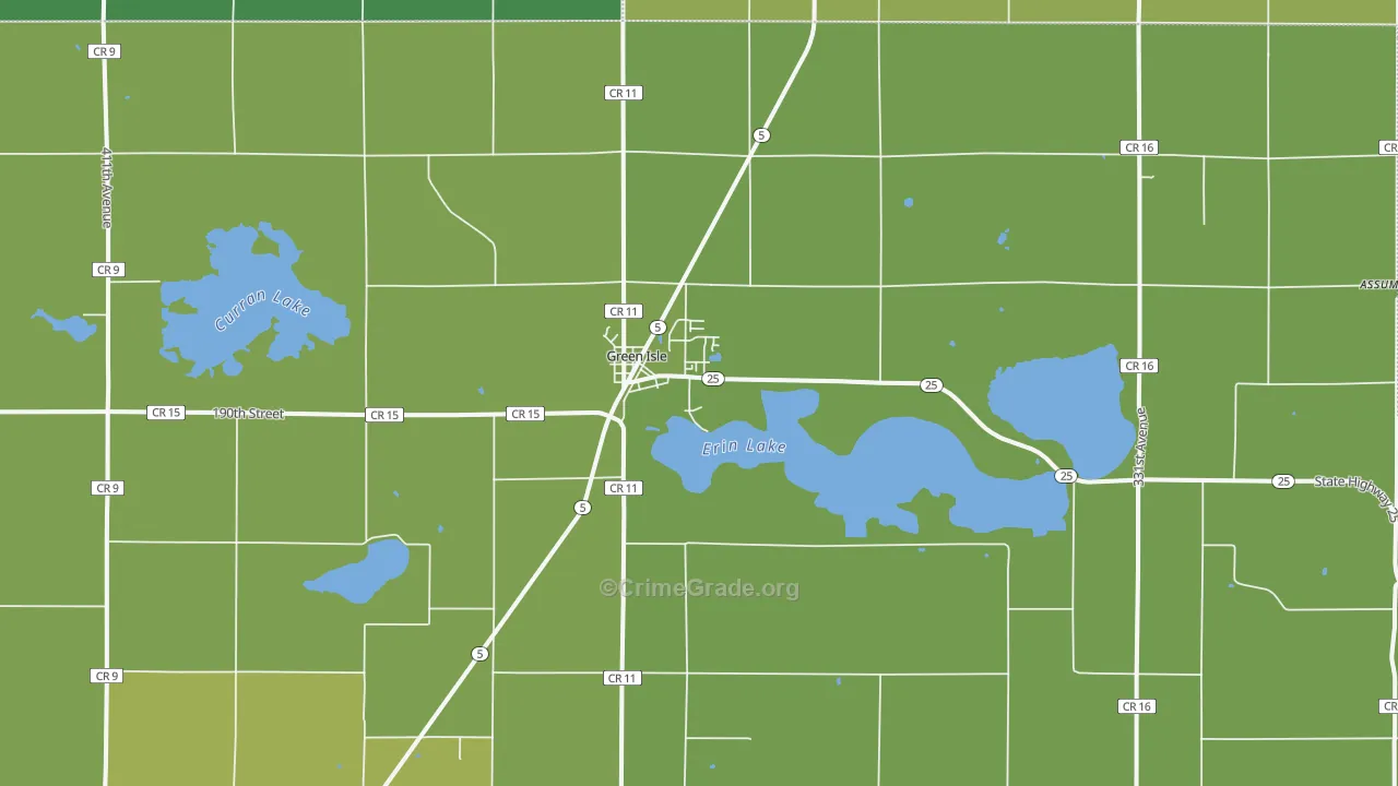 55338, MN Map of Theft Rates