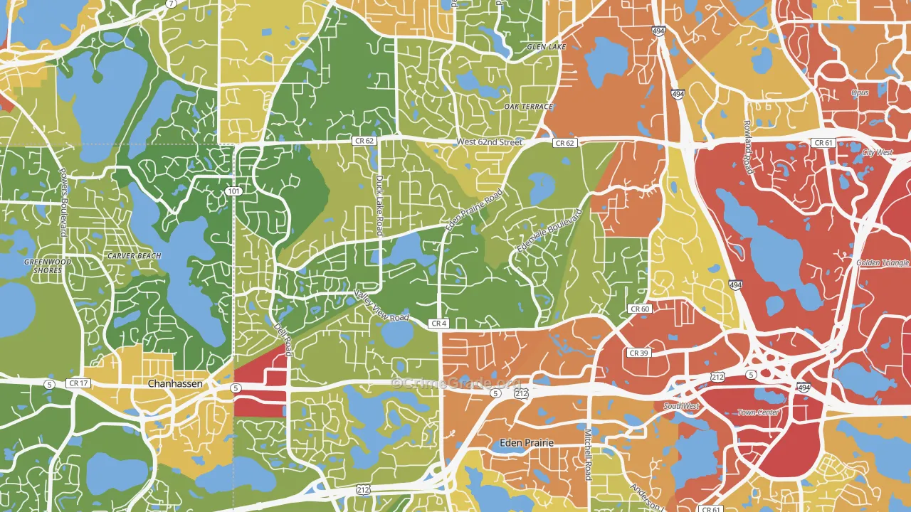 55346, MN Map of Theft Rates