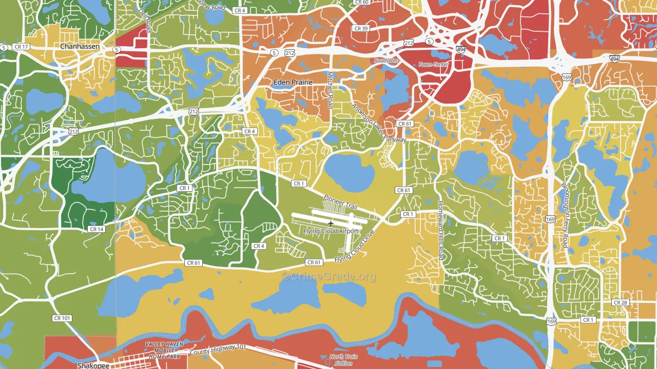 55347, MN Map of Theft Rates