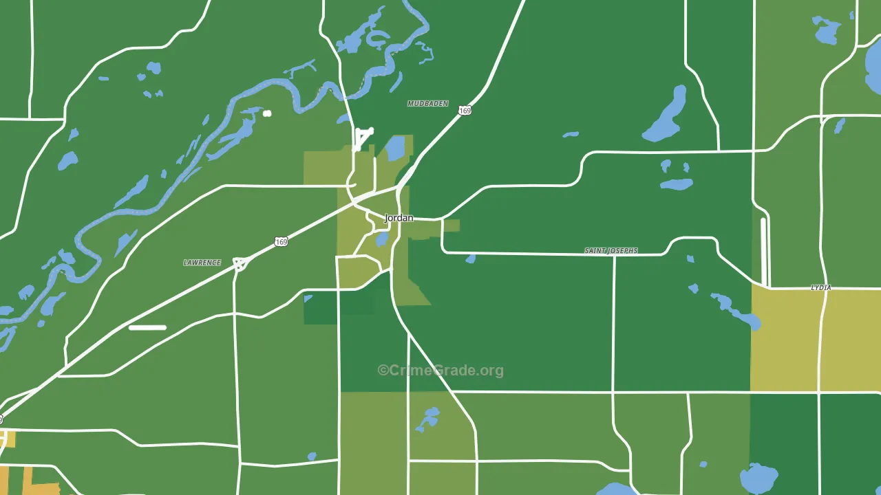 55352, MN Map of Theft Rates