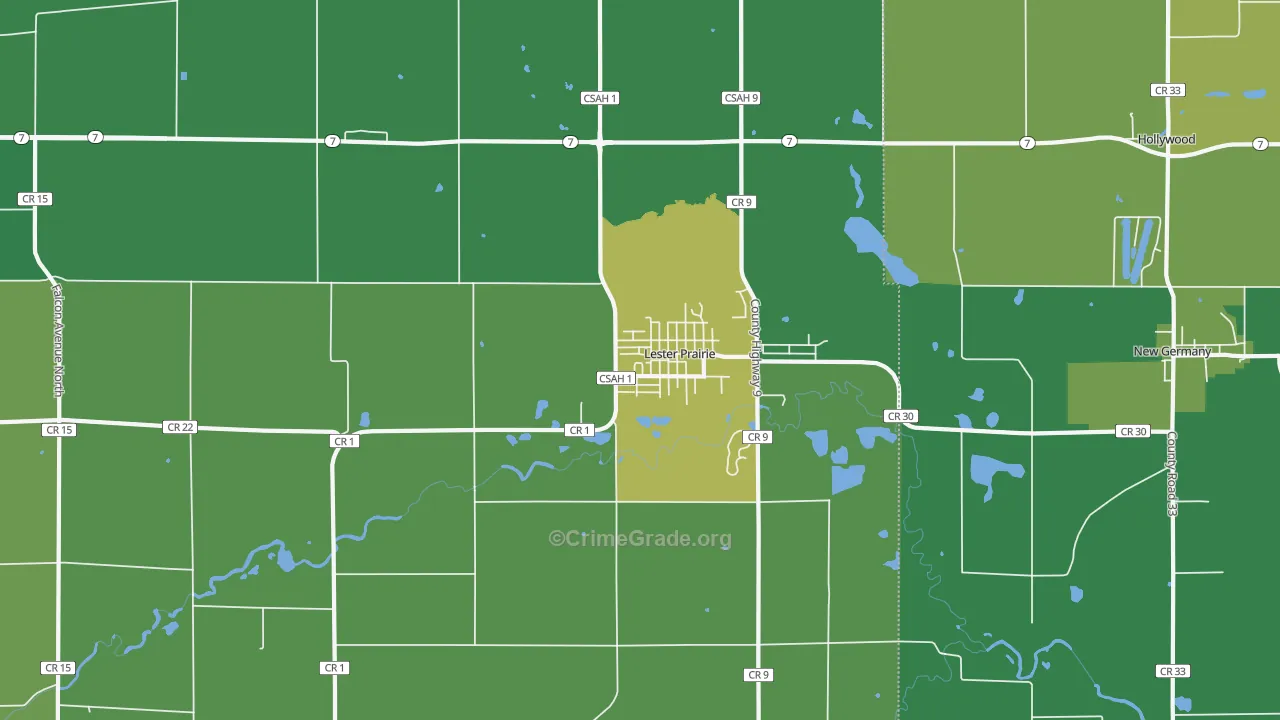 55354, MN Map of Theft Rates