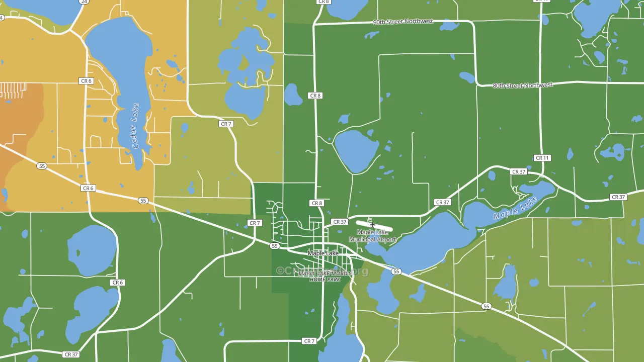 55358, MN Map of Theft Rates