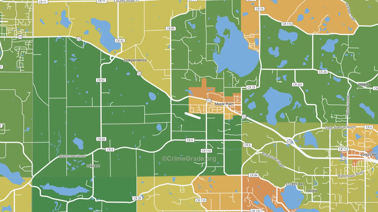 55359, MN Map of Theft Rates