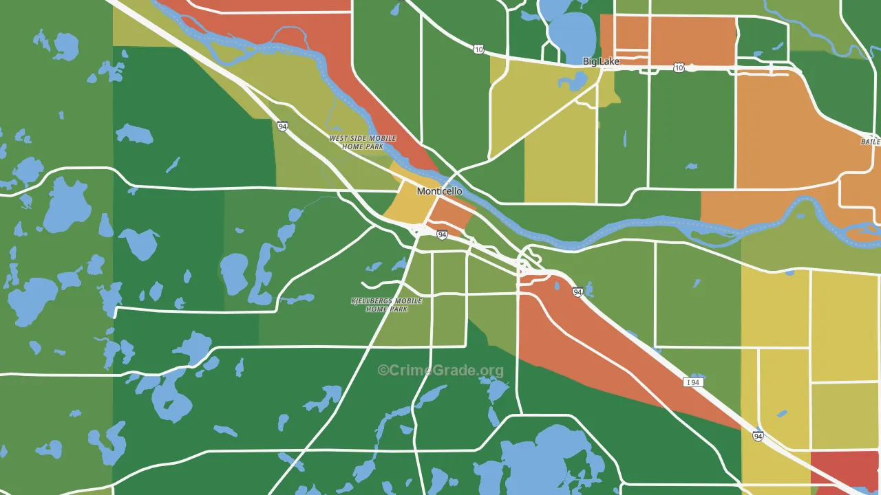 55362, MN Map of Theft Rates