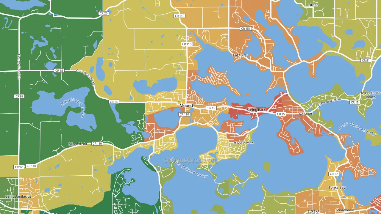 55364, MN Map of Theft Rates