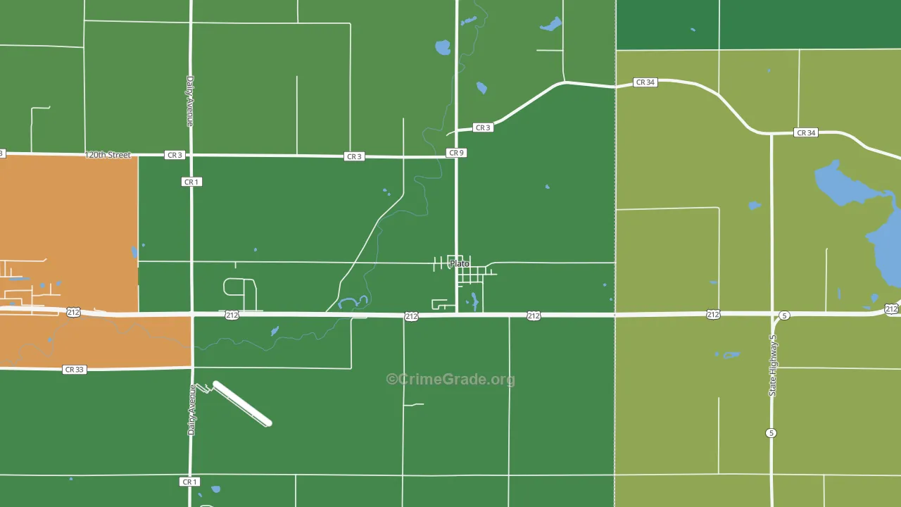 55370, MN Map of Theft Rates
