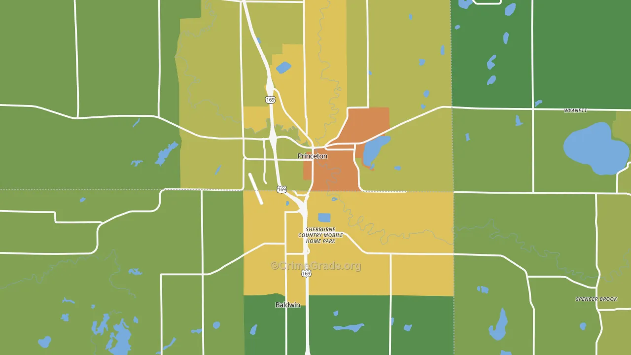 55371, MN Map of Theft Rates