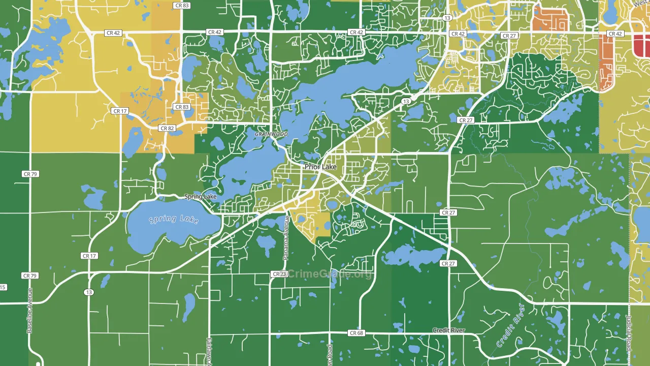55372, MN Map of Theft Rates
