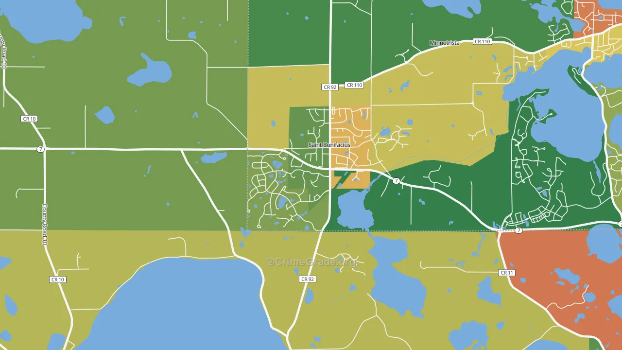 55375, MN Map of Theft Rates