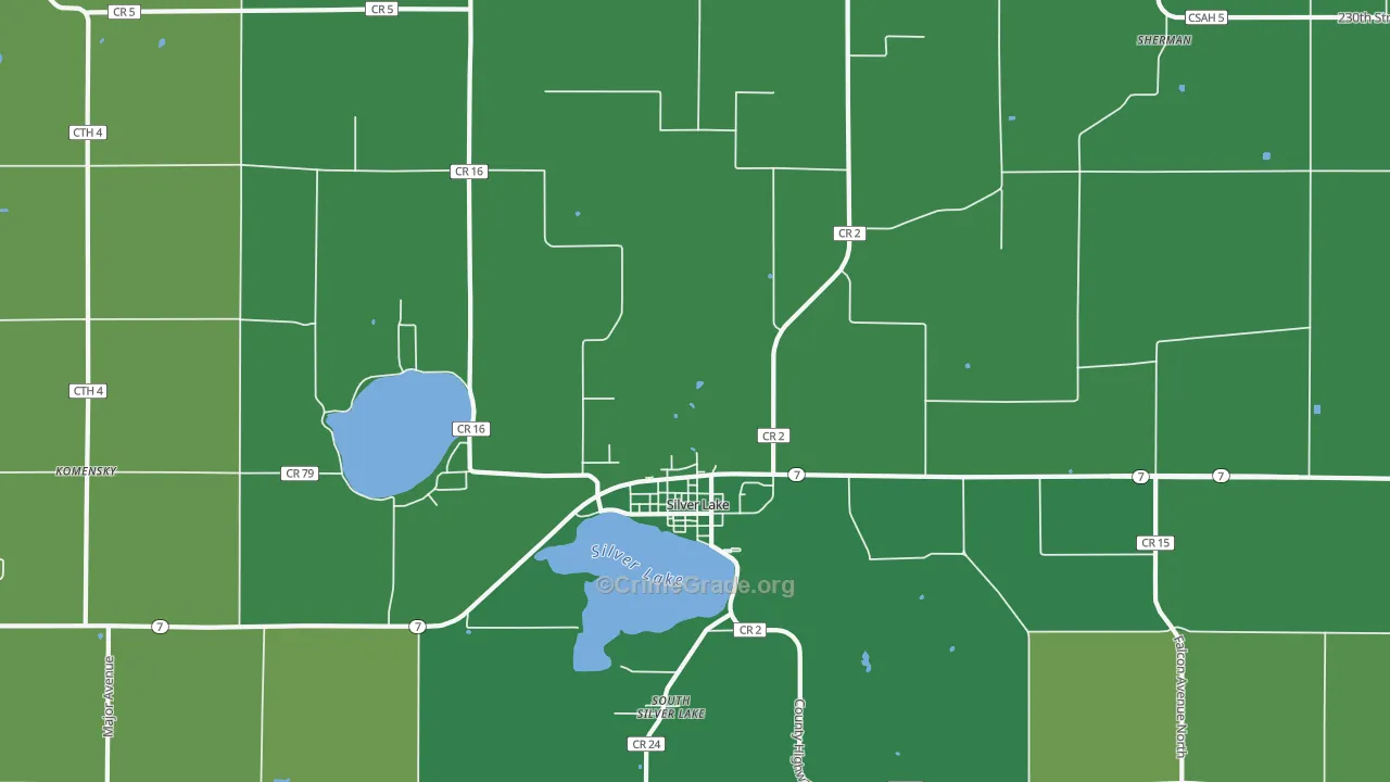 55381, MN Map of Theft Rates