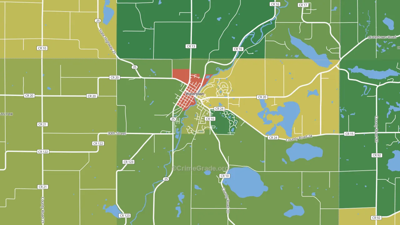 55388, MN Map of Theft Rates