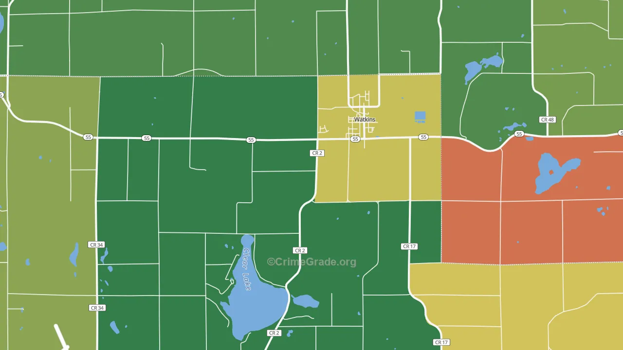 55389, MN Map of Theft Rates