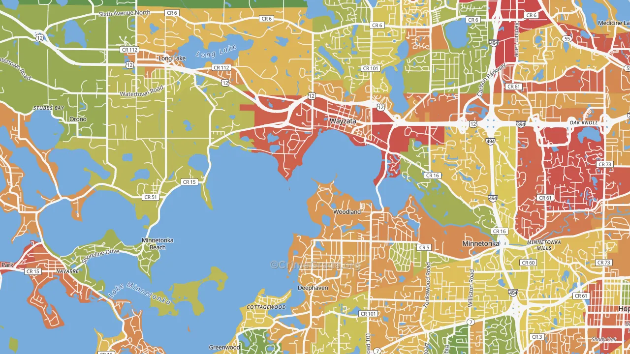 55391, MN Map of Theft Rates