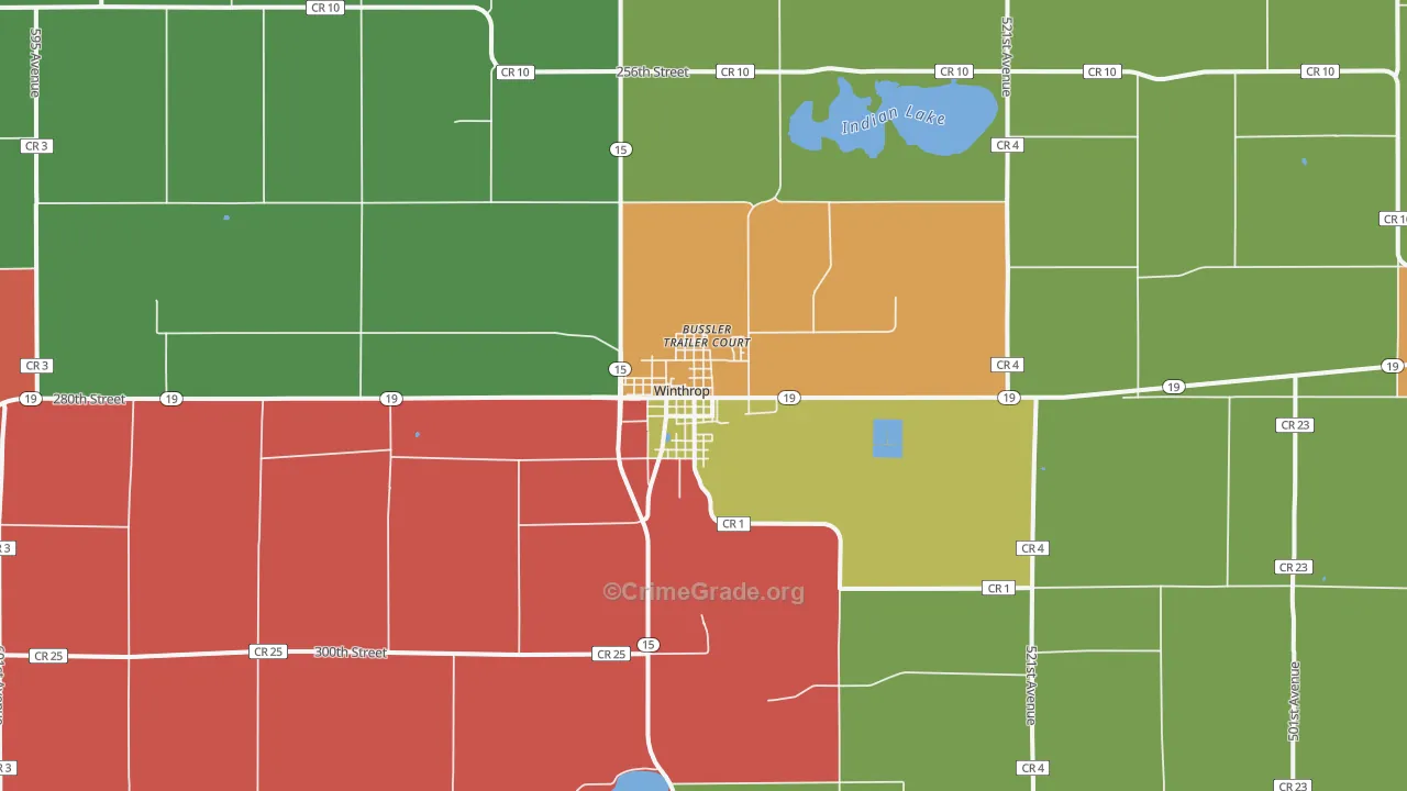 55396, MN Map of Theft Rates