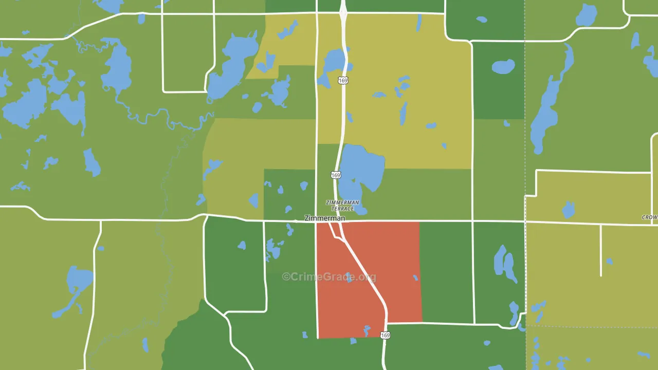 55398, MN Map of Theft Rates