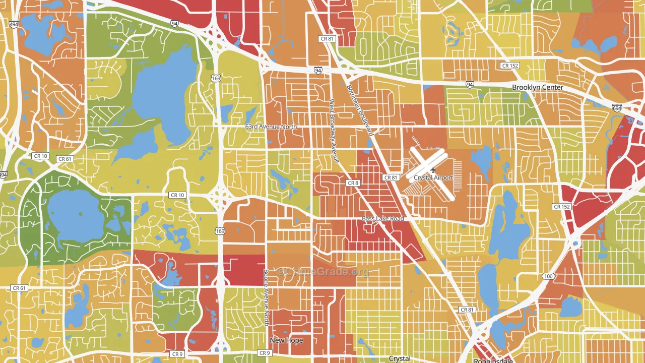 55428, MN Map of Theft Rates