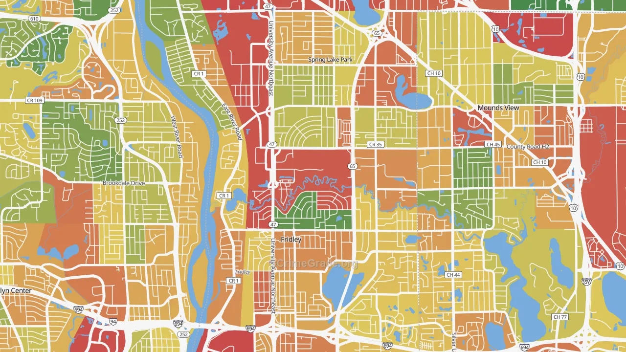 55432, MN Map of Theft Rates