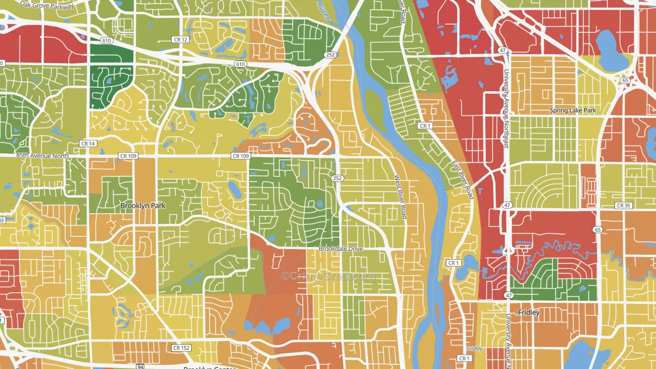 55444, MN Map of Theft Rates