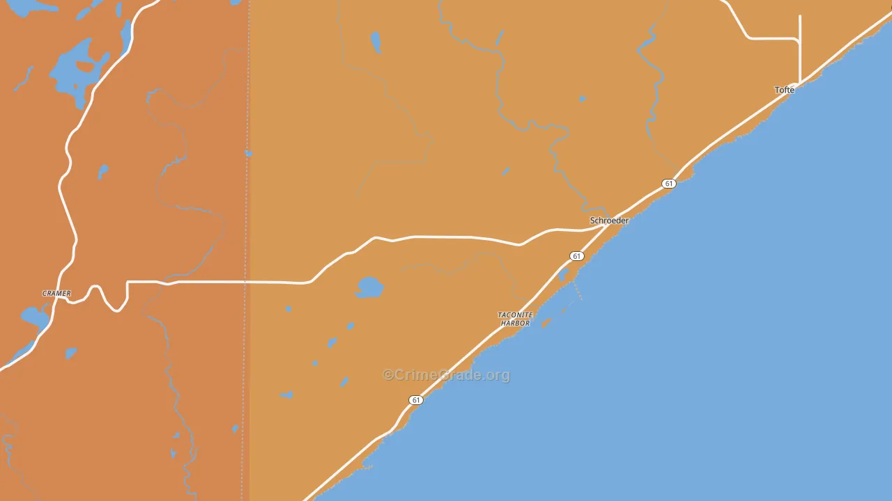 55613, MN Map of Theft Rates