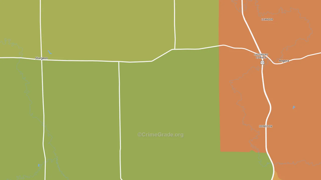 55703, MN Map of Theft Rates