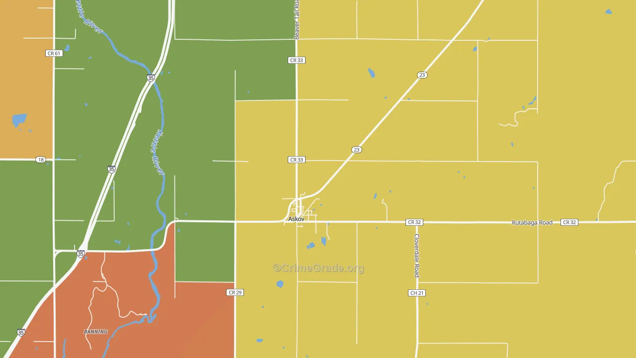 55704, MN Map of Theft Rates