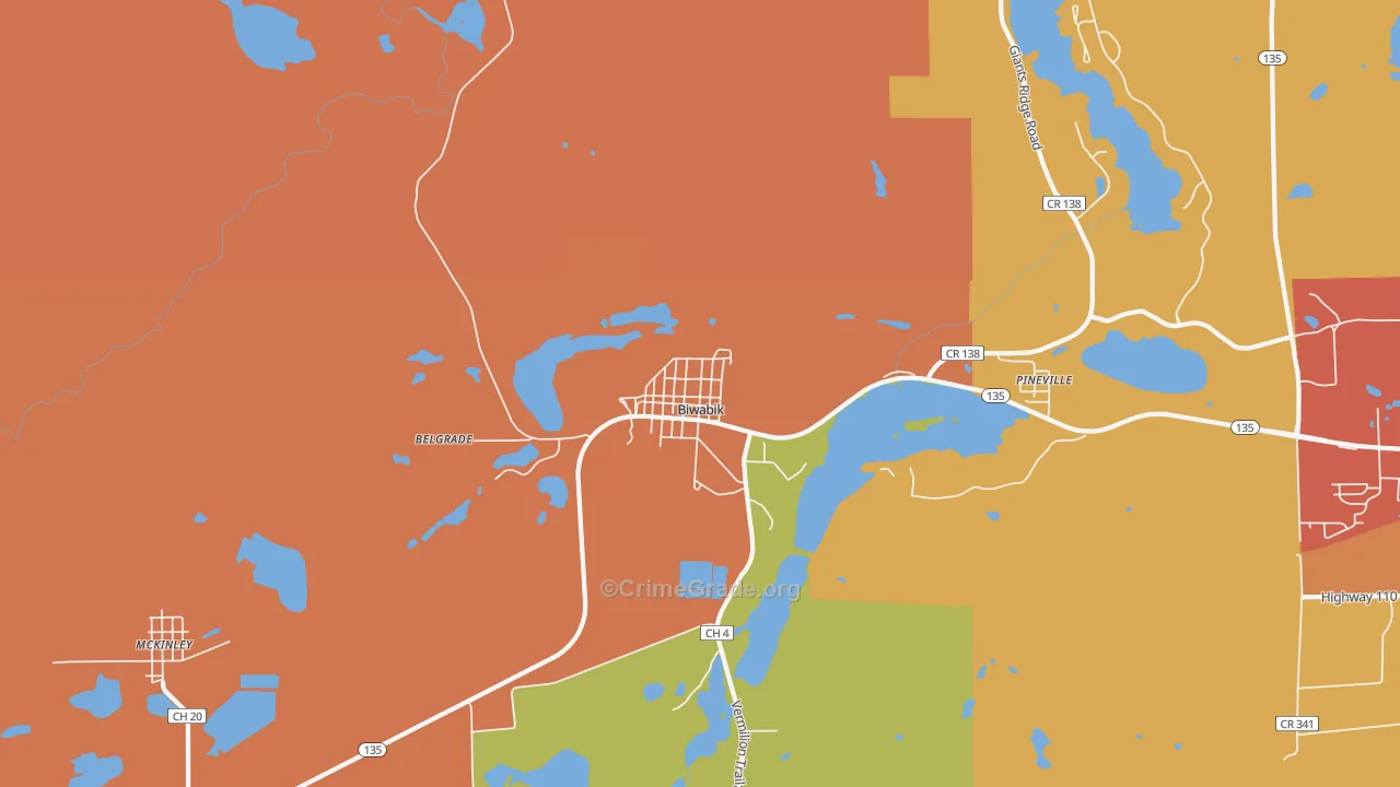 55708, MN Map of Theft Rates