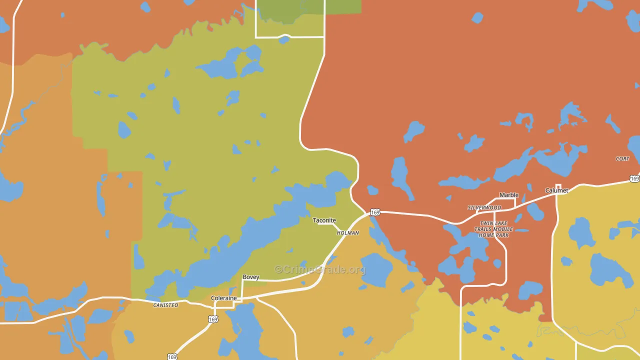 55709, MN Map of Theft Rates