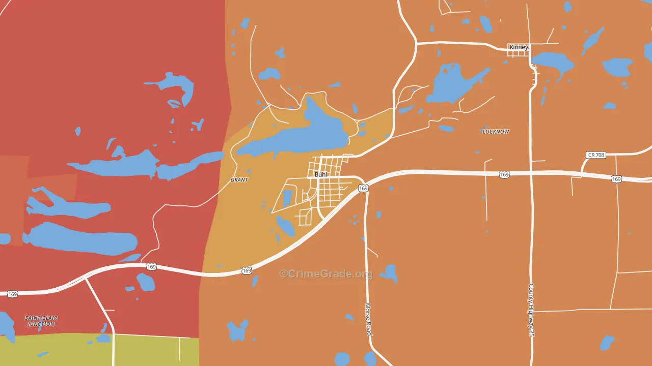 55713, MN Map of Theft Rates