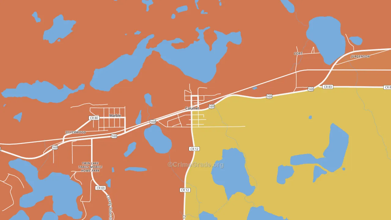 55716, MN Map of Theft Rates